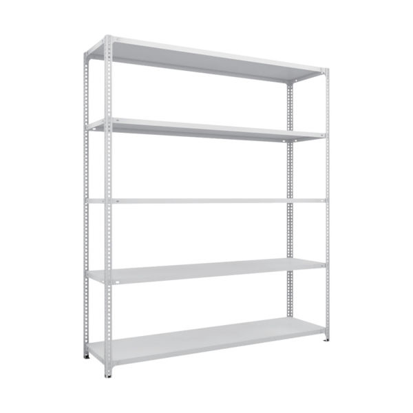 TRUSCO スチールラック SBL型抗菌塗装セミボルトレス軽量棚 W1800XD450XH2100 5段 W色 SBL-7645-W（直送品）