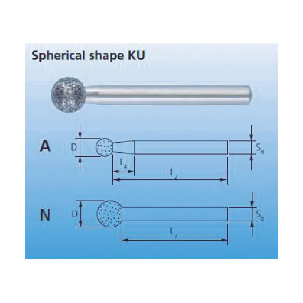 ルゲベルグ PFERD CBNインターナルバー 3mm軸 120 刃径3.0mm BKU-A3.0-259054 1本 486-6541（直送品）