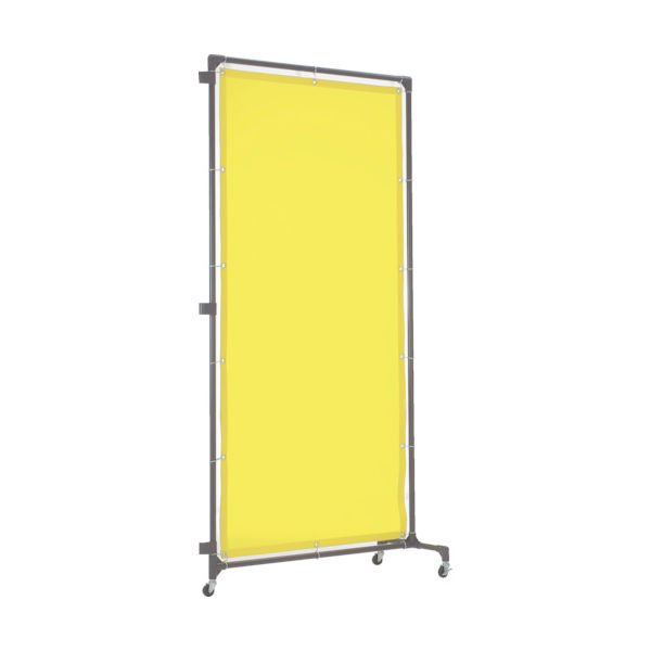 トラスコ中山 TRUSCO 溶接遮光フェンス 1015型接続 キャスター 黄 YF1015S-Y 1台 487-5656（直送品）