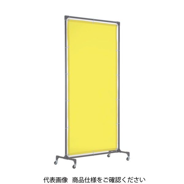 トラスコ中山 TRUSCO 溶接遮光フェンス 1515型単体 キャスター 緑 YF1515-GN 1台 487-5699（直送品）