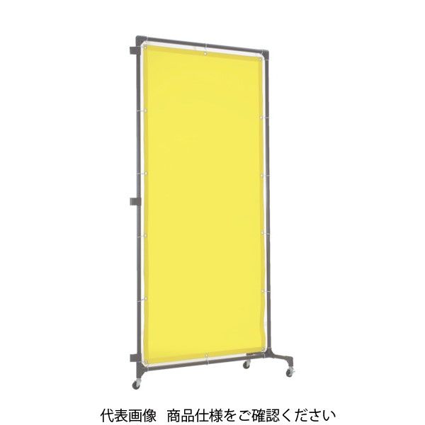 トラスコ中山 TRUSCO 溶接遮光フェンス 1515型接続 キャスター 緑 YF1515S-GN 1台 487-5761（直送品）