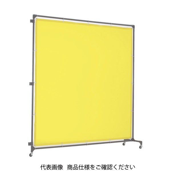 トラスコ中山 TRUSCO 溶接遮光フェンス 2015型接続 キャスター 深緑 YF2015S-DG 1台 487-5915（直送品）