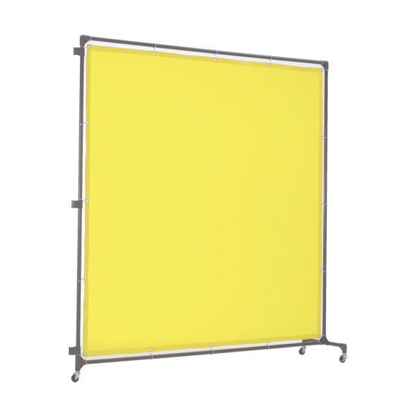 トラスコ中山 TRUSCO 溶接遮光フェンス 2015型接続 キャスター 黄 YF2015S-Y 1台 487-5974（直送品）