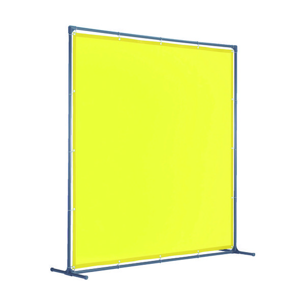 トラスコ中山 TRUSCO 溶接遮光フェンス 2020型単体固定足 黄 YFAK-Y 1台 487-6024（直送品）