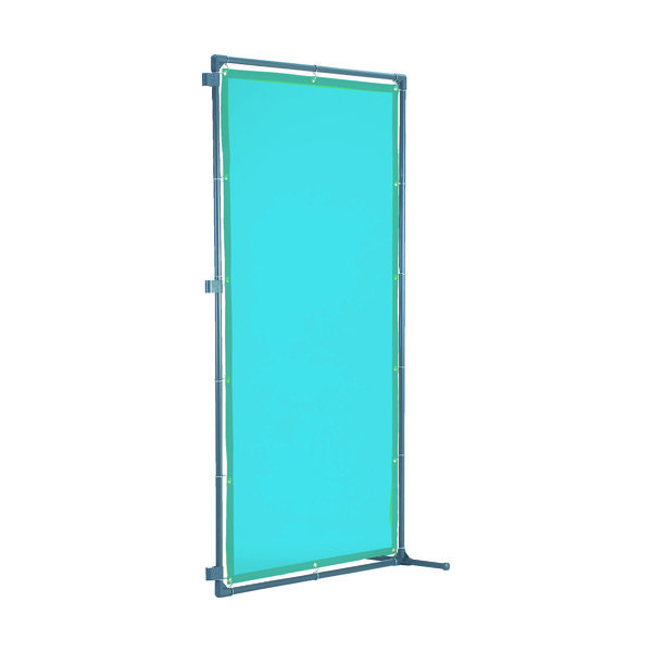 トラスコ中山 TRUSCO 溶接遮光フェンス 2020型接続固定足 青 YFASK-B 1台 487-6032（直送品）