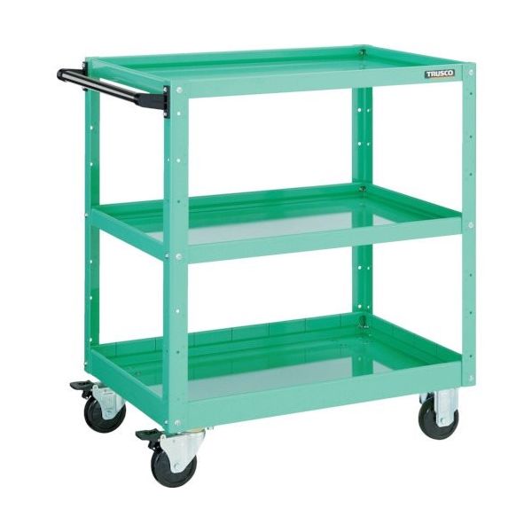 TRUSCO ツールワゴン イーグルワゴン 750X500XH880 浅2深1段 ヤンググリーン EGW-973F1-YG 1台（直送品）