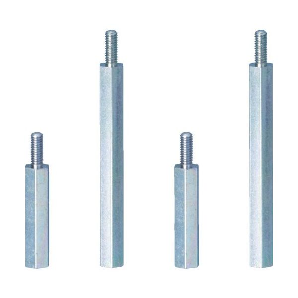 トラスコ中山 TRUSCO 六角サポーター 三価クロメート M3XL20 10個入 T-MK-320 1袋(10個) 487-8990（直送品）