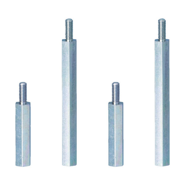 トラスコ中山 TRUSCO 六角サポーター 三価クロメート M4XL60 10個入 T-MK-460 1袋(10個) 487-9112（直送品）