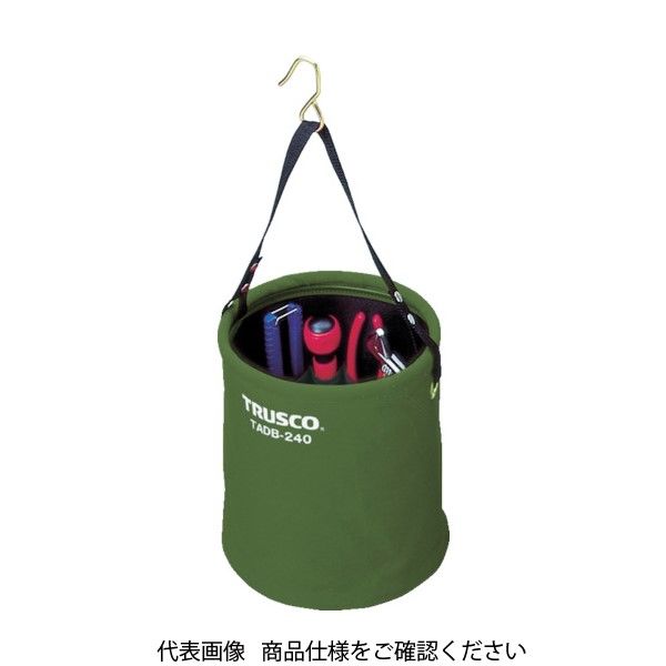 トラスコ中山 TRUSCO アタッチメント付電工バケツΦ200X230 OD色 TADB-200-OD 1個 488-0293（直送品）