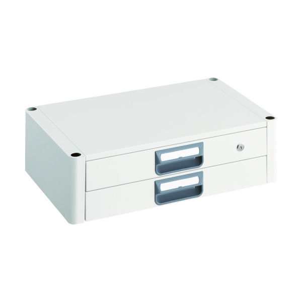 トラスコ中山 TRUSCO ツールワゴン フェニックスワゴン 2段引出 600X400 ホワイト PEW-64X-W 1台 488-2377（直送品）