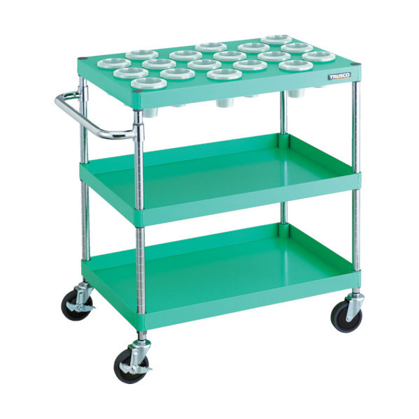 TRUSCO ツールワゴン フェニックスワゴン 省音 750X500XH880 NTー50 ヤンググリーン PEW-TL972A-YG 1台（直送品）