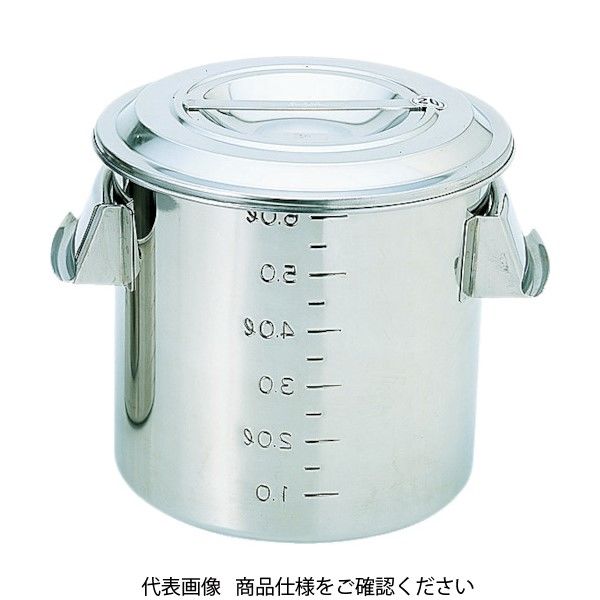 トラスコ中山 TRUSCO ステンレスポット蓋付 330x330 26L 手付 TSH-4633 1個 488-6232（直送品）