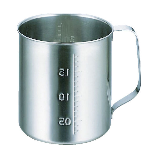 トラスコ中山 TRUSCO 計量カップ ステンレスビーカー 注ぎ口無 容量2.0L TSH637 1個 488-6305（直送品）