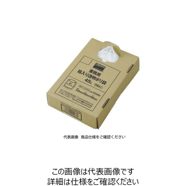 TRUSCO まとめ買い 業務用ポリ袋 透明・箱入り 0.05*45L (100枚入