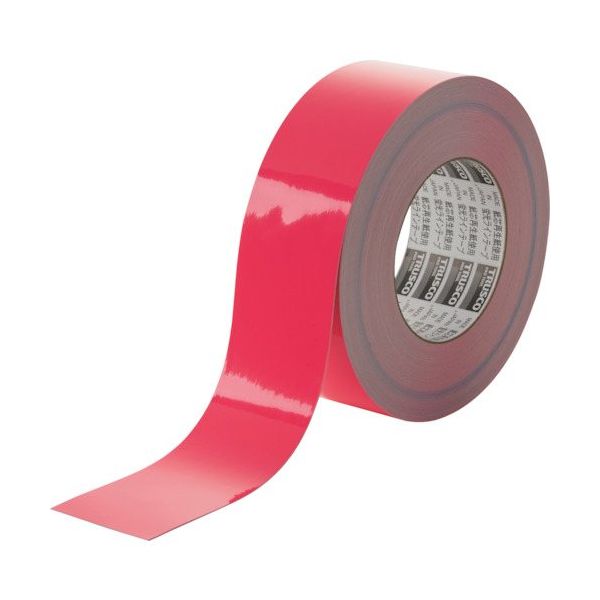 トラスコ中山 TRUSCO 蛍光ラインテープ50mmx10m ピンク TLK-5010P 1巻 488-7042（直送品）