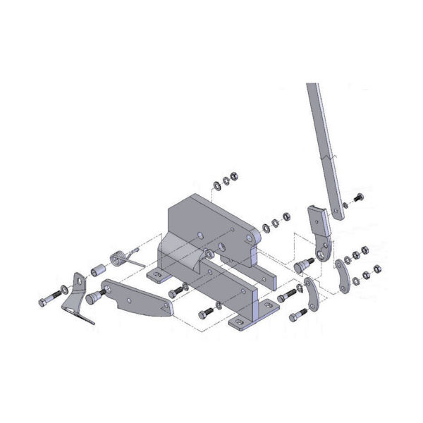 トラスコ中山 TRUSCO 板金用切断機レバーシャPー3用部品 NO.19ハンドルレバー P3019 1個 488-7212（直送品）