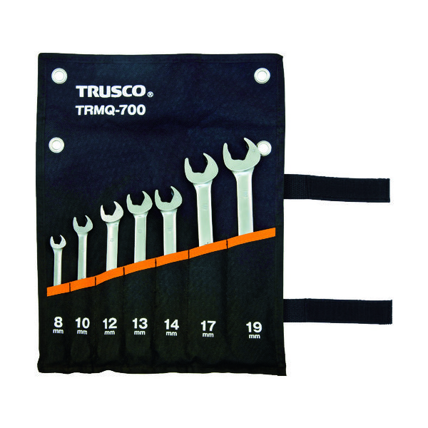 トラスコ中山 TRUSCO クイックラチェットコンビネーションレンチセット7本組 TRMQ-700 1セット 488-9703（直送品）