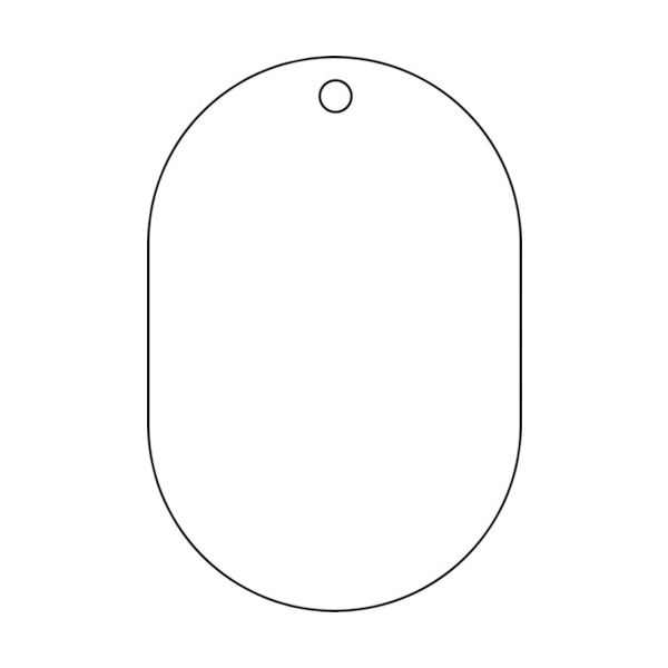 トラスコ中山 TRUSCO 白無地板 小判型 5枚組 70X47X2.5厚 T459-26 1組(5枚) 489-5215（直送品）