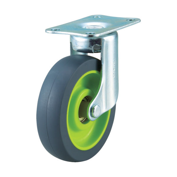 トラスコ中山 TRUSCO Weego専用 自在キャスターφ75 ライトグリーン TYEF-75ELB-WC-LGN 1個 489-5606（直送品）
