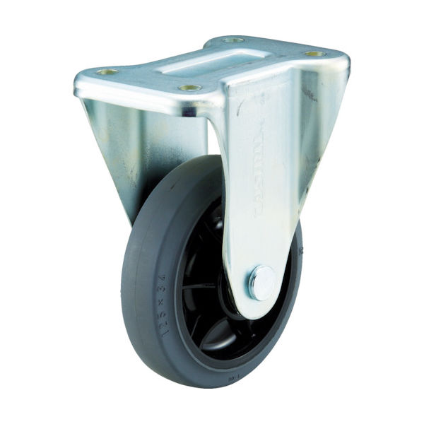 トラスコ中山 TRUSCO グランカート用 固定キャスターφ125 ゴム車 TYPMR-125NWRB-G 1個 489-5649（直送品）