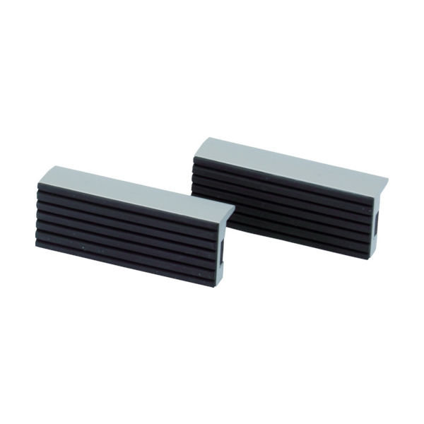 トラスコ中山 TRUSCO アルミ製口金(ゴム表面) 200mm TVRK-200 1セット(2個) 490-0278（直送品）