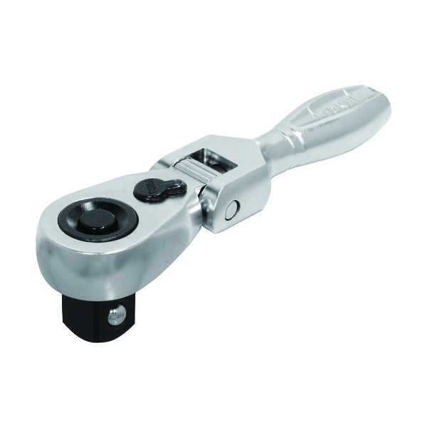 TONE コンパクトショート首振ラチェットハンドル(ホールドタイプ) 歯数72枚 差込角12.7mm 全長110mm RH4FCHS 1個（直送品）