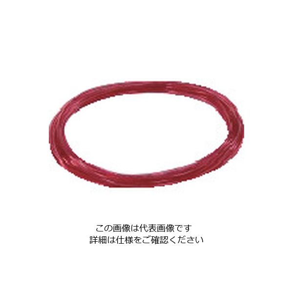 千代田通商 チヨダ TEタッチチューブ 12mm/20m クリアレッド TE-12-20 CR 1巻 491-8118（直送品）
