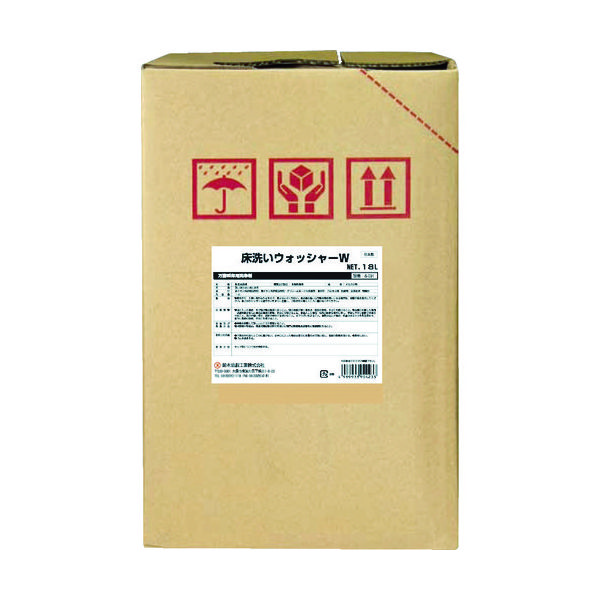 鈴木油脂工業 SYK 床用洗剤 床洗いウォッシャーW 18L S-031 1個(1缶) 493-3800（直送品）