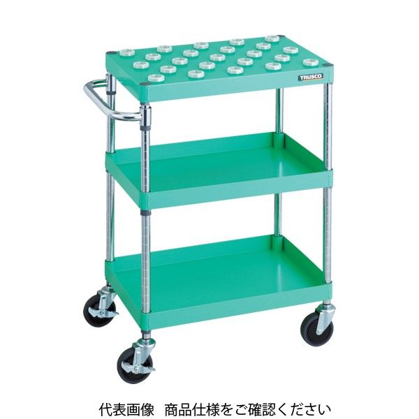 TRUSCO ツールワゴン フェニックスワゴン 省音 750X500XH880 BTー30 ヤンググリーン PEW-TL972C-YG 1台（直送品）