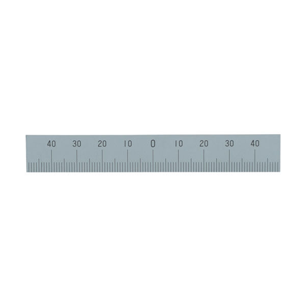 シンワ測定 シンワ マシンスケール100mm下段左右振分目盛穴無 14160 1本 311-1423（直送品）