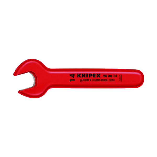 KNIPEX 絶縁片口スパナ 14mm 9800-14 1丁(1本) 446-9879（直送品）