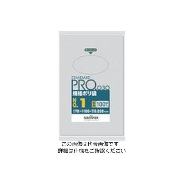 日本サニパック サニパック スタンダードポリ袋1号(0.03mm) L01 1袋(100枚) 469-3442（直送品）