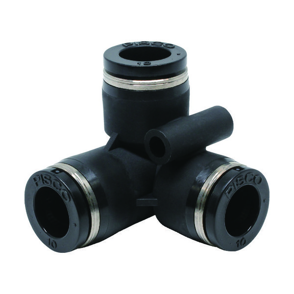 日本ピスコ ピスコ チューブフィッティング トリポッドユニオン PVU10 1個 474-2923（直送品）