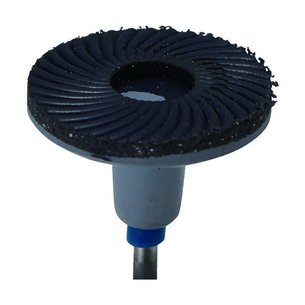 ナカニシ 軸付ゴム砥石ディスク 5本入 φ30×軸φ3 #120 64432 1パック(5本) 477-3781（直送品）