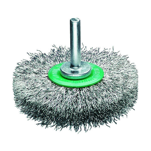 LESSMANN 軸付ホイルブラシ ステンレス 0.2 φ20 411342 1個 483-9684（直送品）