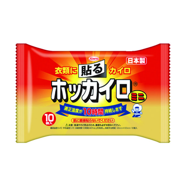 興和 【在庫限りで今季廃番】貼るホッカイロミニ (10枚入) 28274 1パック(10枚) 493-3044（直送品） - アスクル