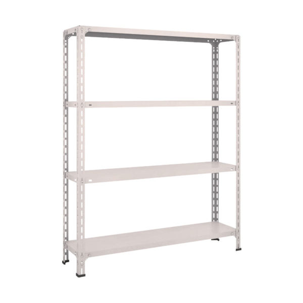 TRUSCO スチールラック 軽量棚開放型 W1200XD300XH1500 4段 ネオグレー 54V-14 NG 1台(1個)（直送品）