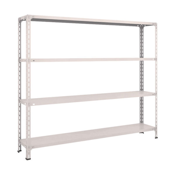 TRUSCO スチールラック 軽量棚開放型 W1800XD300XH1500 4段 ネオグレー 56V-14 NG 1台(1個)（直送品）