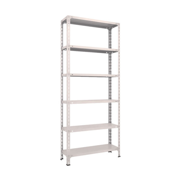 トラスコ中山 TRUSCO スチールラック 軽量棚開放型 W875XD300XH2100 6段 ネオグレー 73V-16 NG 1台(1個)（直送品）
