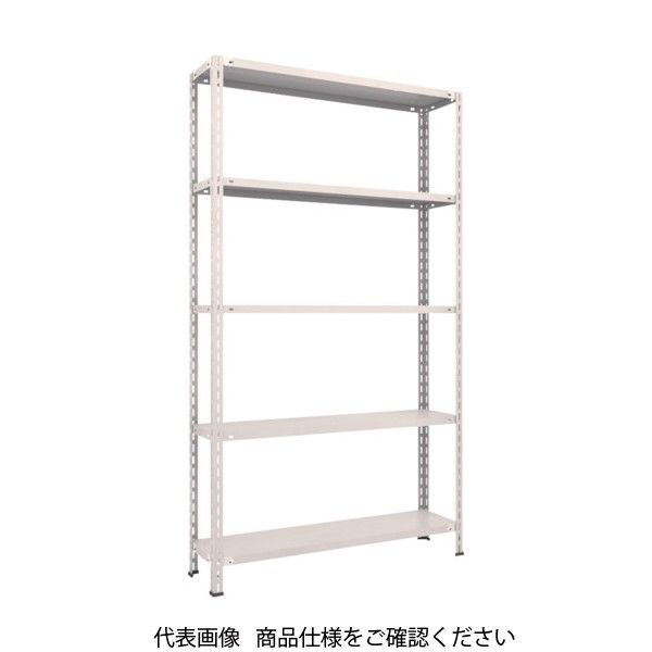TRUSCO スチールラック 軽量棚 中棚ボルトレス型1200X300X2100 5段 ネオグレー L74V-15 NG 1台(1個)（直送品）