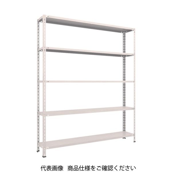 TRUSCO スチールラック 軽量棚 中棚ボルトレス型1800X300X2100 5段 ネオグレー L76V-15 NG 1台(1個)（直送品）