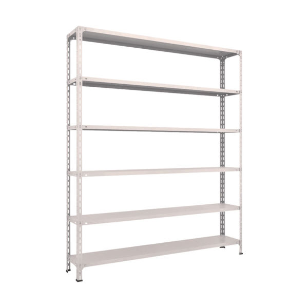 TRUSCO スチールラック 軽量棚開放型 W1800XD300XH2100 6段 ネオグレー 76V-16 NG 1台(1個)（直送品）