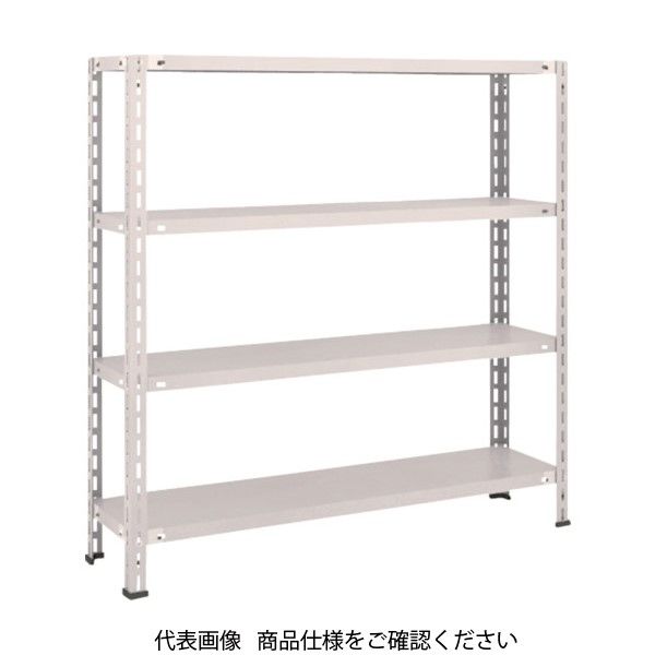 TRUSCO スチールラック 軽量棚 中棚ボルトレス型1200X300X1200 4段 ネオグレー L44V-14 NG 1台(1個)（直送品）