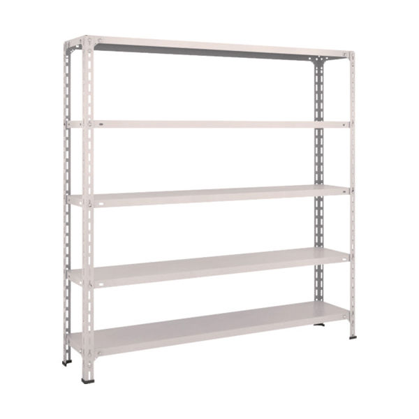 TRUSCO スチールラック 軽量棚開放型 W1500XD300XH1500 5段 ネオグレー 55V-15 NG 1台(1個)（直送品）