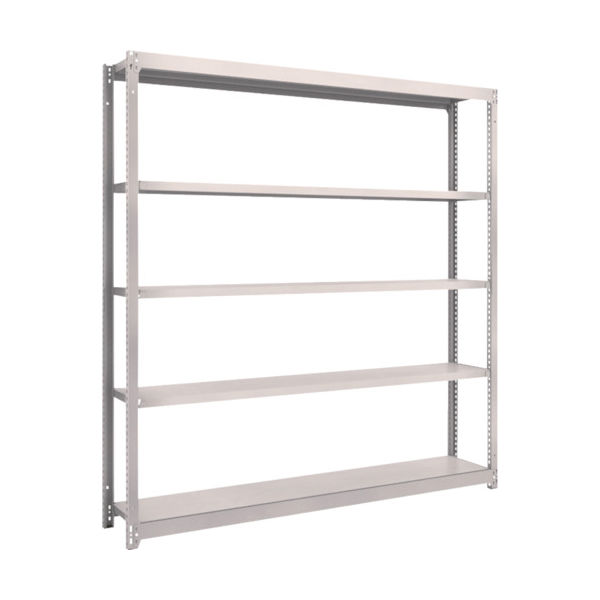 TRUSCO スチールラック M1.5型軽中量棚 1760×295×H1800 5段単体 ネオグレー M1.5-6635 NG（直送品）