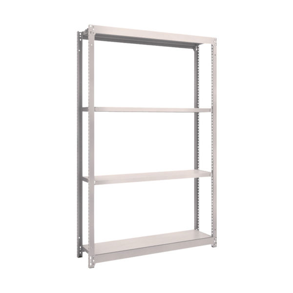 TRUSCO スチールラック M1.5型軽中量棚 1160×295×H1800 4段単体 ネオグレー M1.5-6434 NG（直送品）