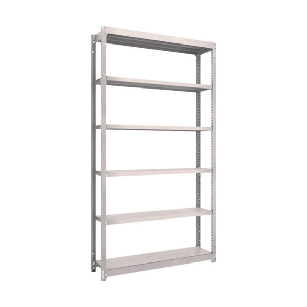 TRUSCO スチールラック M1.5型軽中量棚 1160×295×H2100 6段単体 ネオグレー M1.5-7436 NG（直送品）