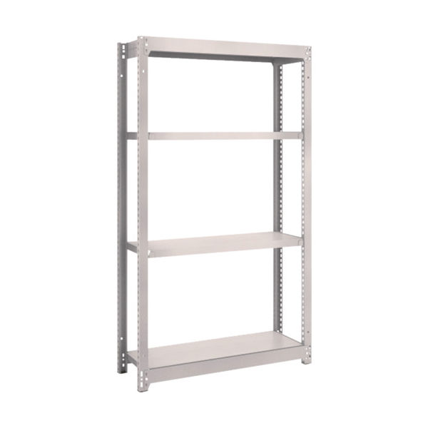 TRUSCO スチールラック M1.5型軽中量棚 860×295×H1500 4段単体 ネオグレー M1.5-5334 NG（直送品）