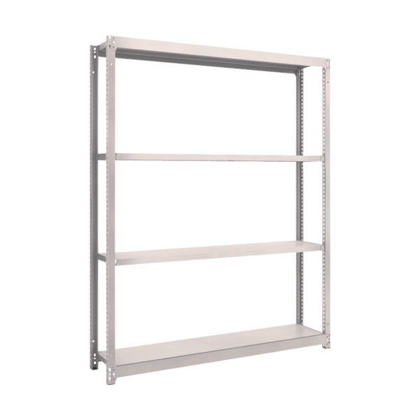 TRUSCO スチールラック M1.5型軽中量棚 1460×295×H1800 4段単体 ネオグレー M1.5-6534 NG（直送品）