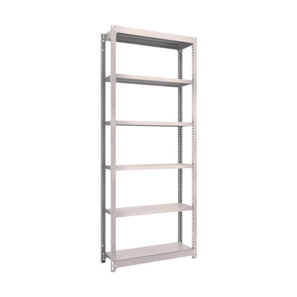 TRUSCO スチールラック M1.5型軽中量棚 860×295×H2100 6段単体 ネオグレー M1.5-7336 NG（直送品）